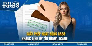 Giấy phép hoạt động RR88